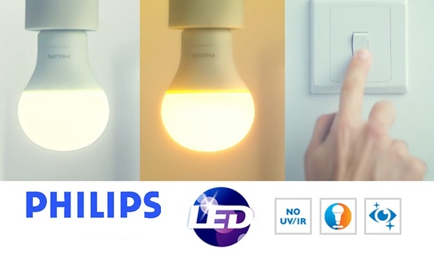 Đèn Led Philips đổi màu 2 trong 1 Scene Switch Philips 9.5-60W E27