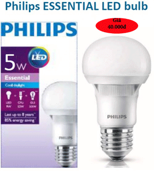 Đèn led Bulb Ess 5W Philips