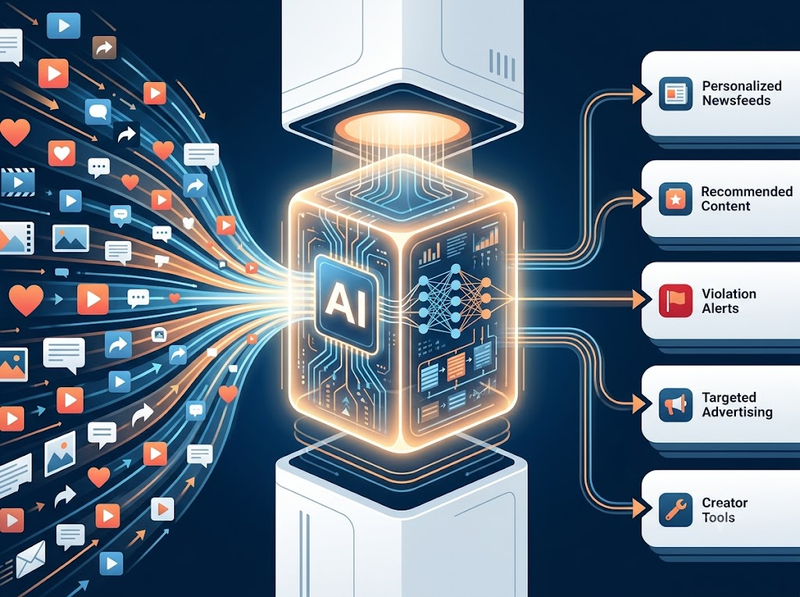 AI trong mạng xã hội hỗ trợ đề xuất, kiểm duyệt và sáng tạo nội dung