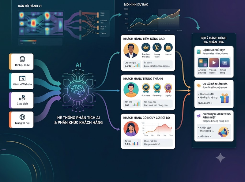 AI trong Marketing hỗ trợ phân tích, cá nhân hóa và tối ưu chiến dịch
