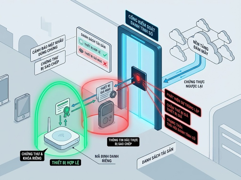 Bảo mật IoT bảo vệ thiết bị, kết nối, dữ liệu và quyền điều khiển