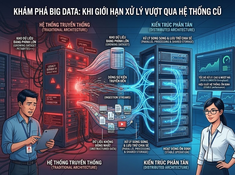 Hiểu Big Data qua khối lượng, tốc độ và khả năng phân tích dữ liệu
