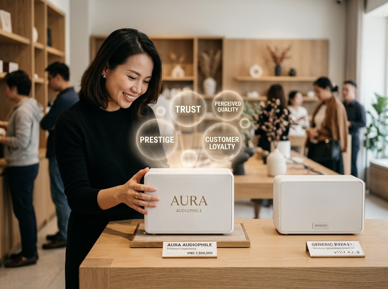 Brand Equity hình thành từ nhận biết, liên tưởng, chất lượng và lòng trung thành