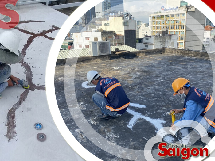 Cách chống thấm sân thượng bị nứt bằng xi măng hiệu quả cao