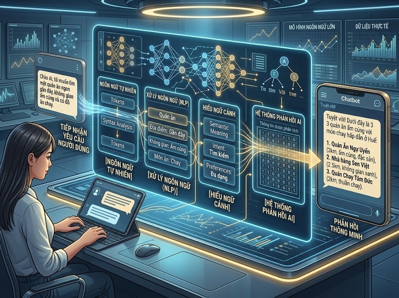 Chatbot AI hỗ trợ hội thoại, tư vấn và tự động hóa phản hồi