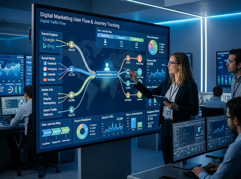 Theo dõi chỉ số Digital Marketing theo lưu lượng, chuyển đổi và giá trị khách hàng