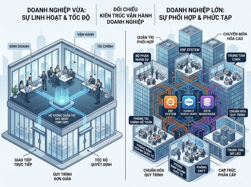 Chuyển đổi số theo quy mô doanh nghiệp khác nhau về nguồn lực ra sao?