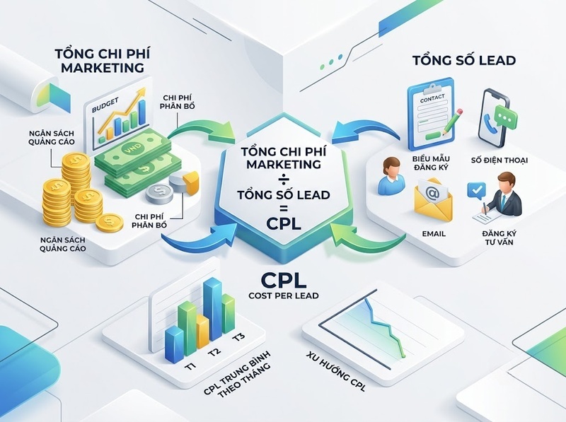 CPL Marketing phản ánh chi phí tạo ra một khách hàng tiềm năng