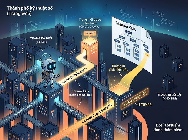 Hiểu Crawl SEO qua quá trình bot tìm kiếm và khám phá URL