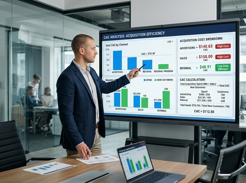 Customer Acquisition Cost phản ánh chi phí để có một khách hàng mới