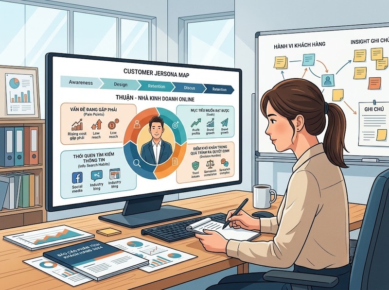 Customer Persona Content Marketing mô tả nhu cầu, hành vi và động lực