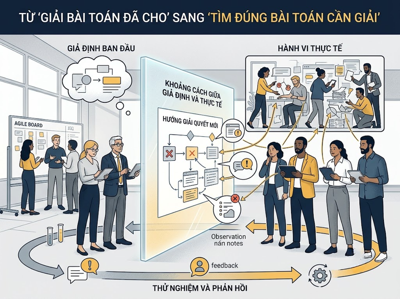 Hiểu Design Thinking qua quy trình giải quyết vấn đề lấy con người làm trung tâm