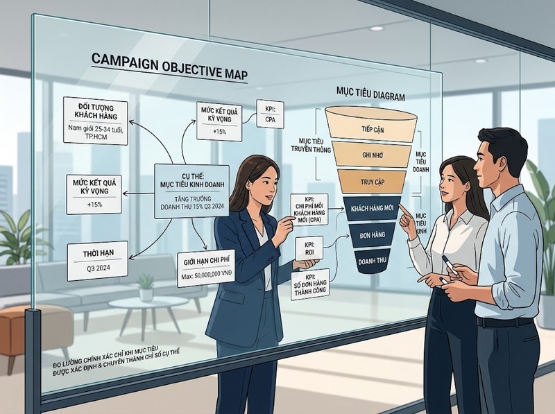 Đo lường hiệu quả chiến dịch Marketing bằng mục tiêu, chi phí và kết quả