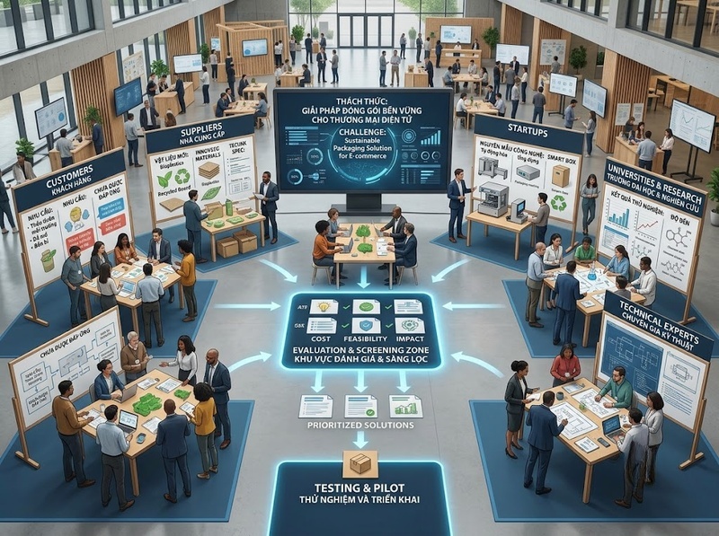Đổi mới sáng tạo mở giúp mở rộng nguồn ý tưởng và năng lực phát triển