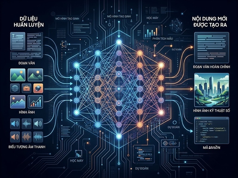 Hiểu Generative AI qua mô hình tạo sinh và dữ liệu huấn luyện