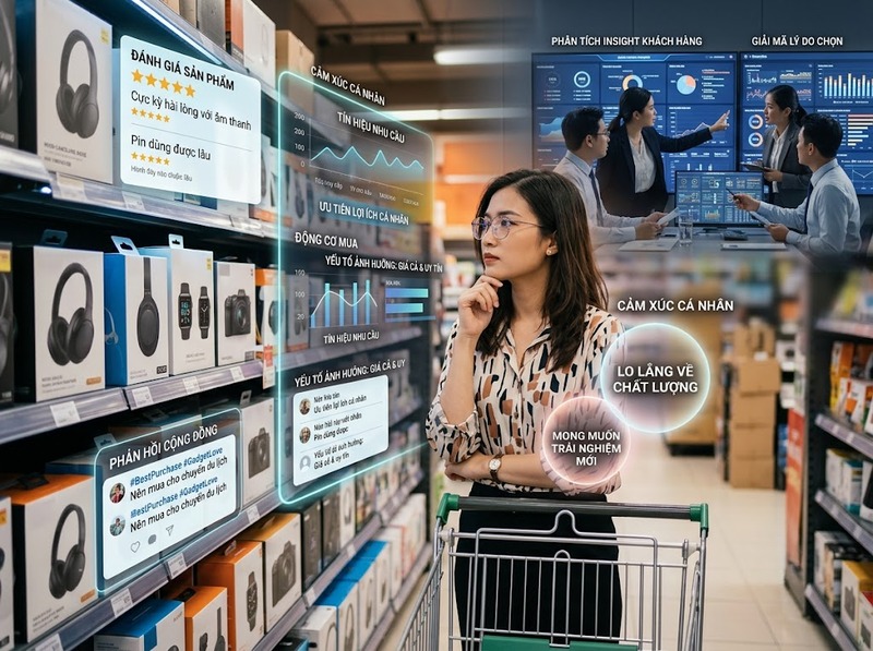 Phân tích hành vi khách hàng để lựa chọn thông điệp, kênh và trải nghiệm