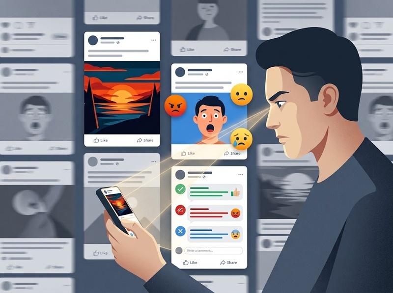 Hành vi người dùng trên mạng xã hội thay đổi bởi nội dung và tương tác
