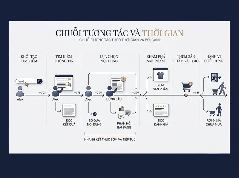 Hiểu hành vi số qua tương tác, lựa chọn và dấu vết trực tuyến