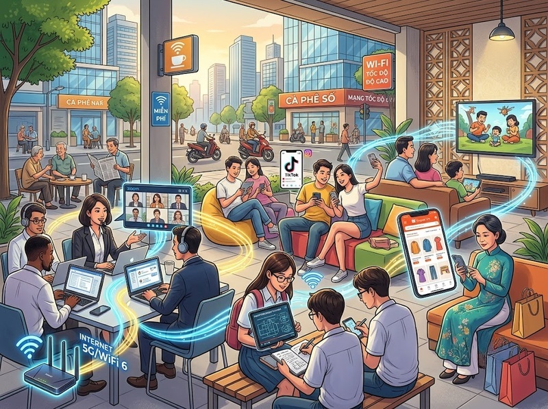 Hành vi số tại Việt Nam nổi bật qua di động, mạng xã hội và mua sắm
