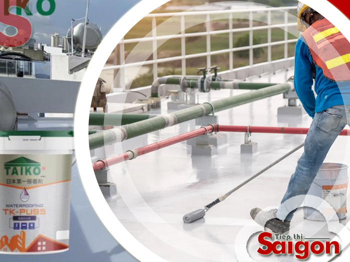 Hướng dẫn thi công keo sơn chống thấm Taiko PU95 Nhật Bản