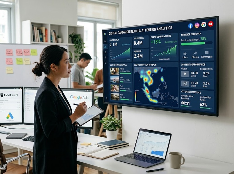 KPI marketing theo dõi nhận biết, tương tác, chuyển đổi và giá trị khách hàng