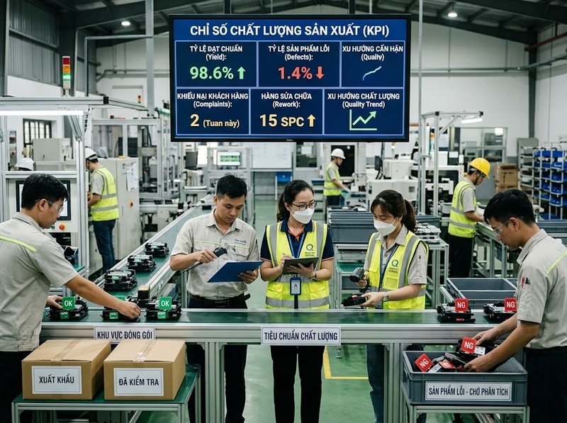 KPI vận hành giúp theo dõi chất lượng, năng suất và chi phí