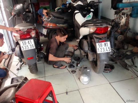 Làm nồi xe SH