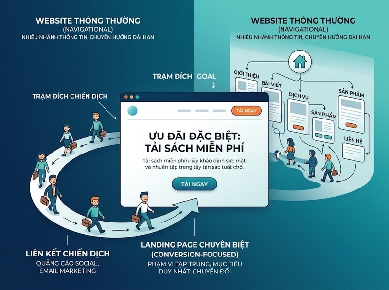 Hiểu Landing Page qua mục tiêu chuyển đổi, cấu trúc và trải nghiệm