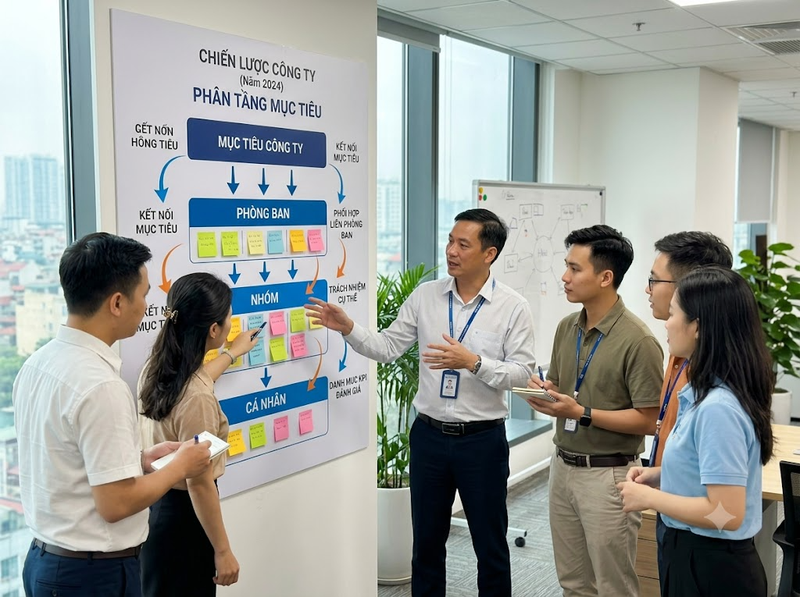 Vận dụng quản trị theo mục tiêu MBO để liên kết mục tiêu và kết quả