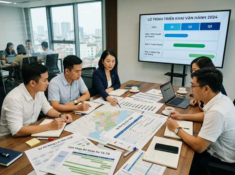 Các giai đoạn trong quy trình quản trị vận hành của doanh nghiệp