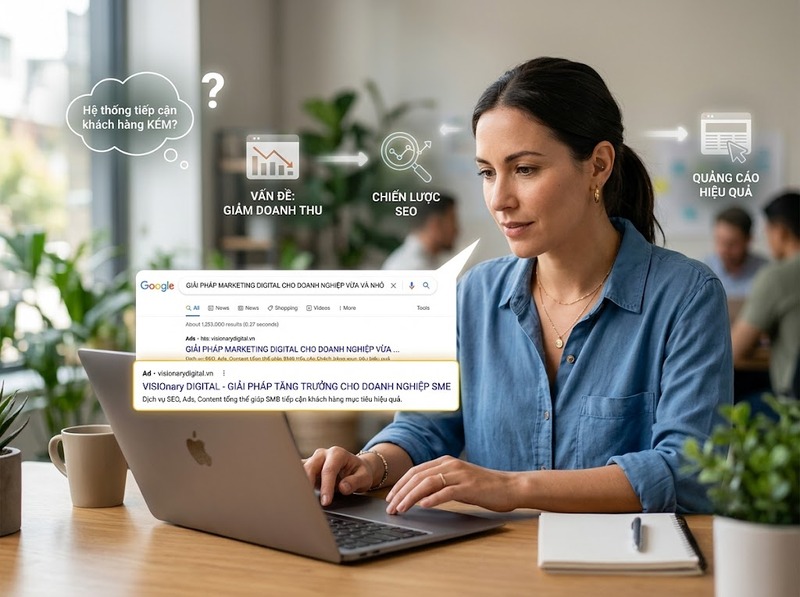 SEO trong Digital Marketing giúp tăng hiện diện và thu hút nhu cầu tìm kiếm