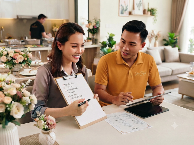 Checklist chuẩn bị trước khi thuê dịch vụ nấu tiệc tại nhà