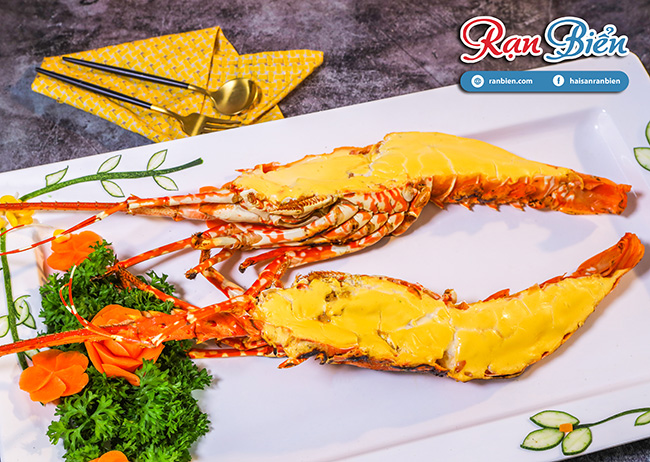 Tôm hùm bông phô mai nướng của Nhà hàng Rạn Biển