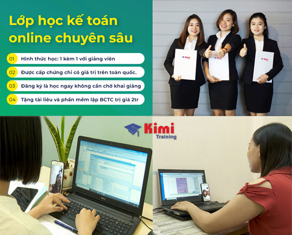 Trung tâm đào tạo kế toán KIMI: Khóa học online “Thực hành kế toán thực tế từ A-Z”