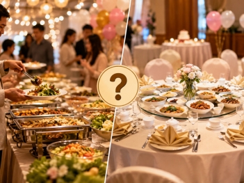 Tiệc sinh nhật gia đình nên chọn buffet hay tiệc bàn