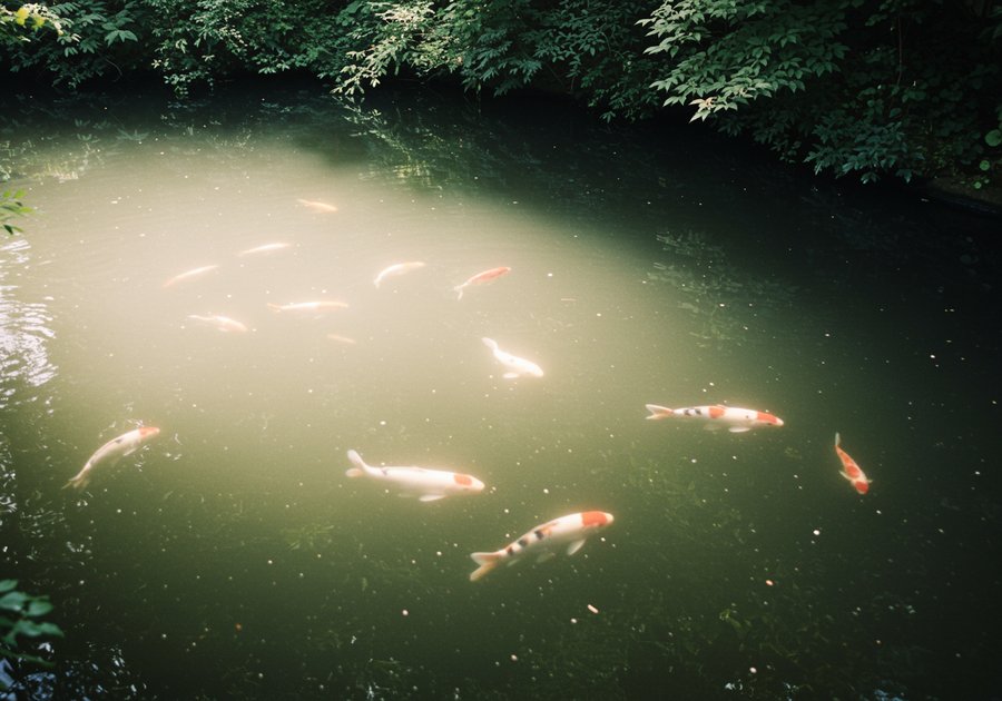 xử lý nước hồ cá koi bị đục